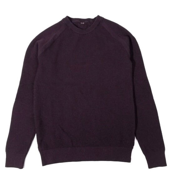 LULULEMON Simply Wool Sweater Long Sleeve Crew Pullover Black Cherry Athleisure - Picture 1 of 9